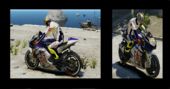 Valentino Rossi Yamaha M1 2010 FIAT Paintjob & Leather