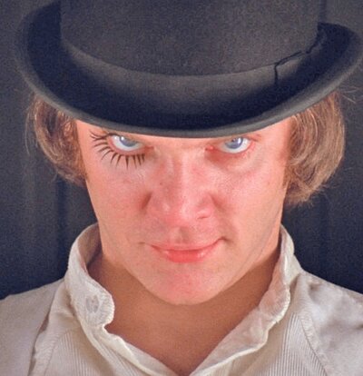 Alex DeLarge (Malcolm McDowell) from A Clockwork Orange