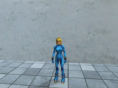 Zero Suit Samus from Super Smash for Bros 3DS
