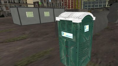 New Porta Potty (Blue and Green)