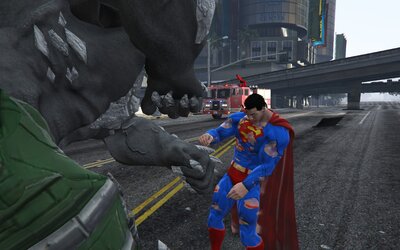 SUPERMAN v DOOMSDAY DELUXE [ Addon Ped ]