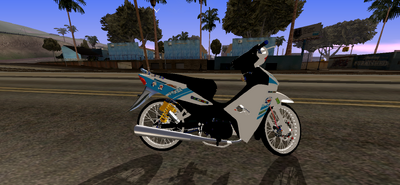 Wave 110 Doremon Decal For Mobile