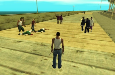 GROVE STREET VS BALLAS ATTACK